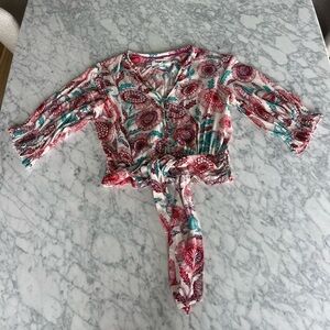 Floral Button-Up Women's Top